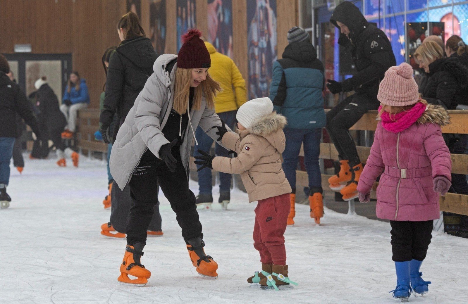 Schaatsen kinderen winter wonderland